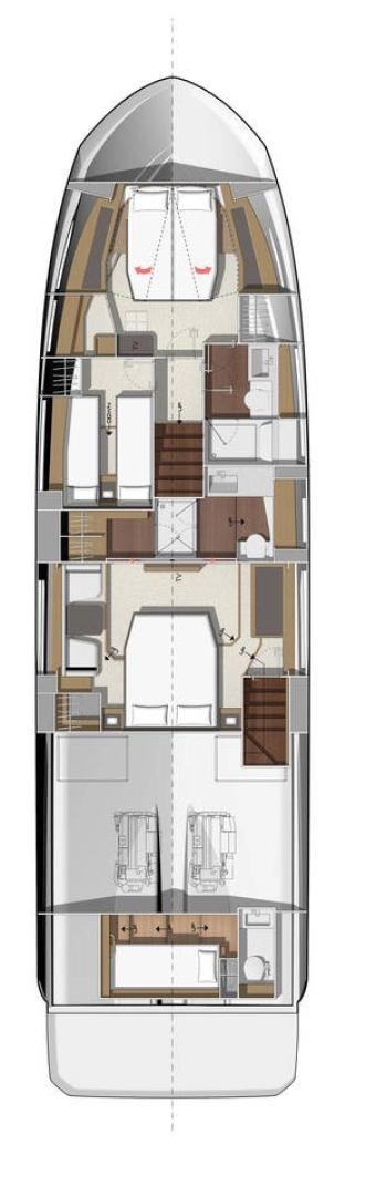 Wynajmij Jeanneau Prestige 520 Flybridge - 3 + 1 cab. w Split