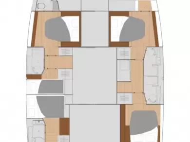 Fountaine Pajot Saona 47 między profesjonalistami a osobami prywatnymi w Donji Seget