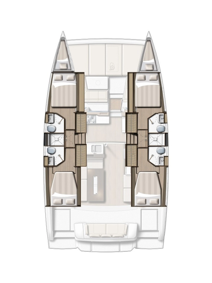 Wynajmij Katamaran z lub bez skippera Bali w Gouvia