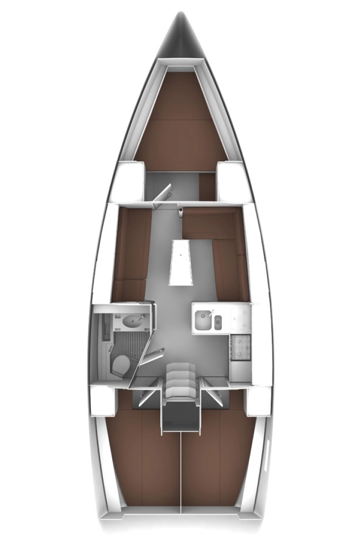 Bavaria Cruiser 37 między profesjonalistami a osobami prywatnymi w Sukosan