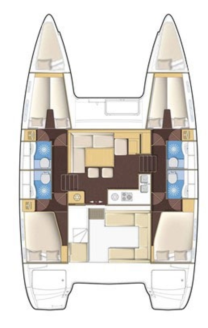 Wynajem łodzi Lagoon Lagoon 400 S2 w Alimos na SamBoat 