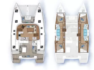 Wynajem łodzi Trogir tanio Lagoon 46