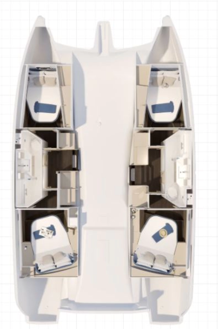 Wynajem Katamaran Fountaine Pajot z patentem 