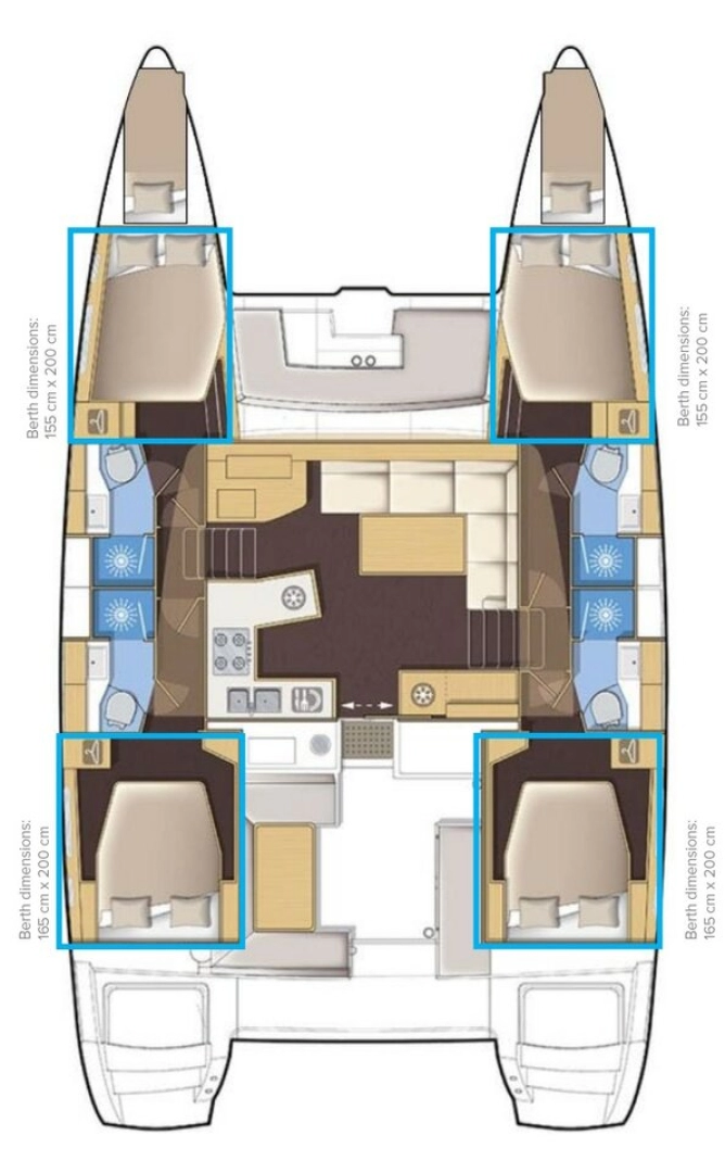 Wynajem w Kaštela- Lagoon Lagoon 450 F na SamBoat