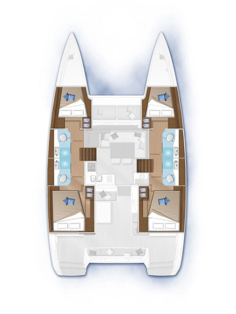 Wynajem Katamaran w Lefkáda - Lagoon Lagoon 42