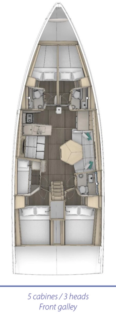 Wynajem Żaglowiec Dufour z patentem 