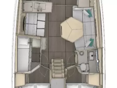 Wynajem Żaglowiec Dufour z patentem 