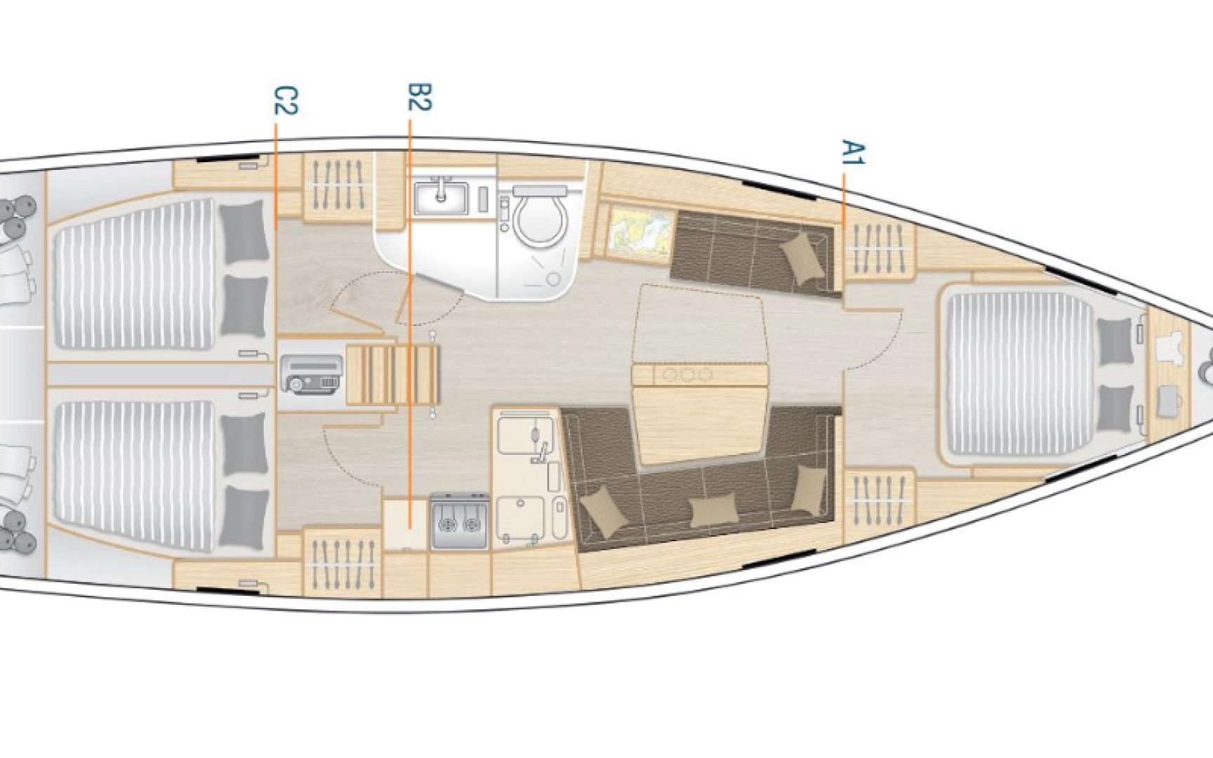 Wynajem Żaglowiec 69 z patentem 
