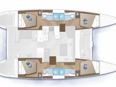 Lagoon LAGOON 450 S  między profesjonalistami a osobami prywatnymi w Figari