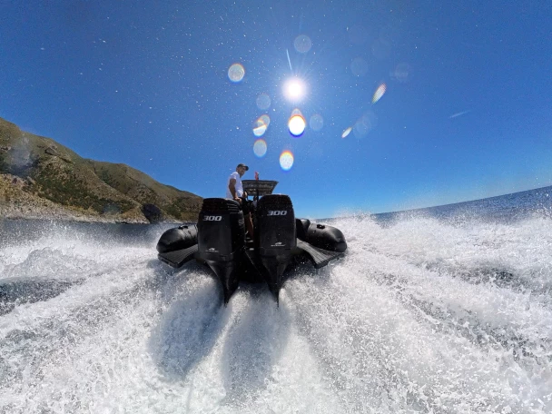 Wynajem Łódż półsztywna Olympia Boat  z patentem 