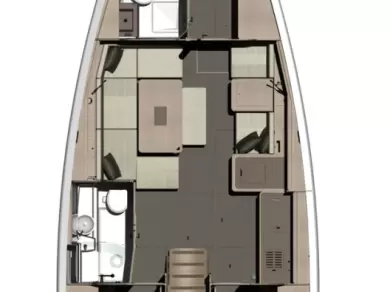 Dufour Dufour 412 między profesjonalistami a osobami prywatnymi w Portoferraio