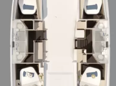 Fountaine Pajot Fountaine Pajot FP 44 Quatuor ELECTRIC - 4 + 1 cab. między profesjonalistami a osobami prywatnymi w Donji Seget