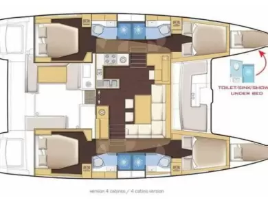 Wynajem Katamaran Lagoon z patentem 