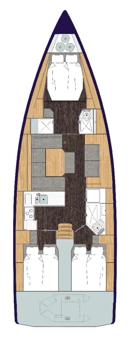 Bavaria Bavaria C45 między profesjonalistami a osobami prywatnymi w Pula
