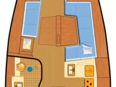 Wynajem łodzi Punat tanio Hanse 418