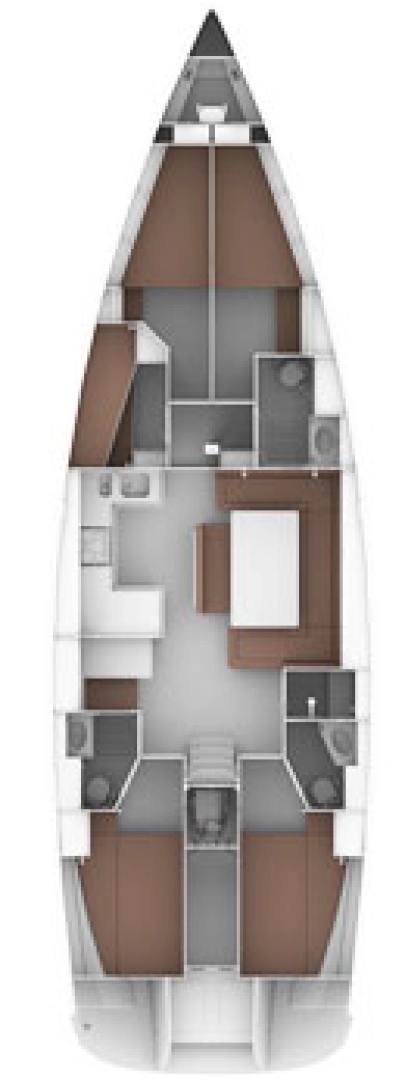 Bavaria Cruiser 50 między profesjonalistami a osobami prywatnymi w Trogir