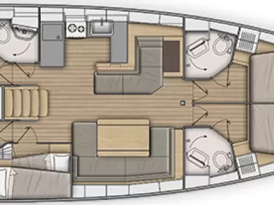 Wynajem w Lefkáda- Bénéteau Oceanis 51.1 na SamBoat