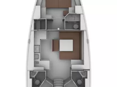 Bavaria Cruiser 45 między profesjonalistami a osobami prywatnymi w Lefkáda