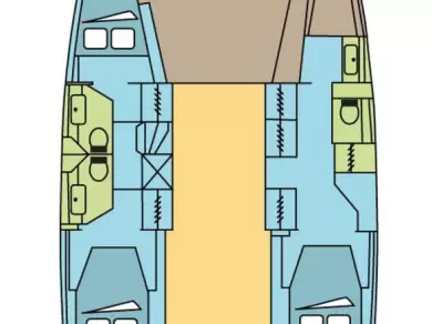 Wynajem Katamaran Fountaine Pajot z patentem 