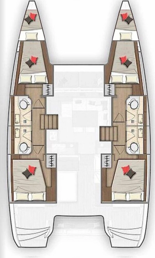 Wynajem Katamaran Lagoon z patentem 
