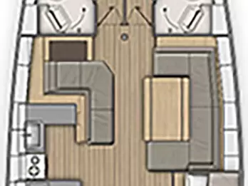 Wynajem Żaglowiec Bénéteau z patentem 