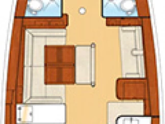 Wynajem Żaglowiec w Palairos - Bénéteau Oceanis 54