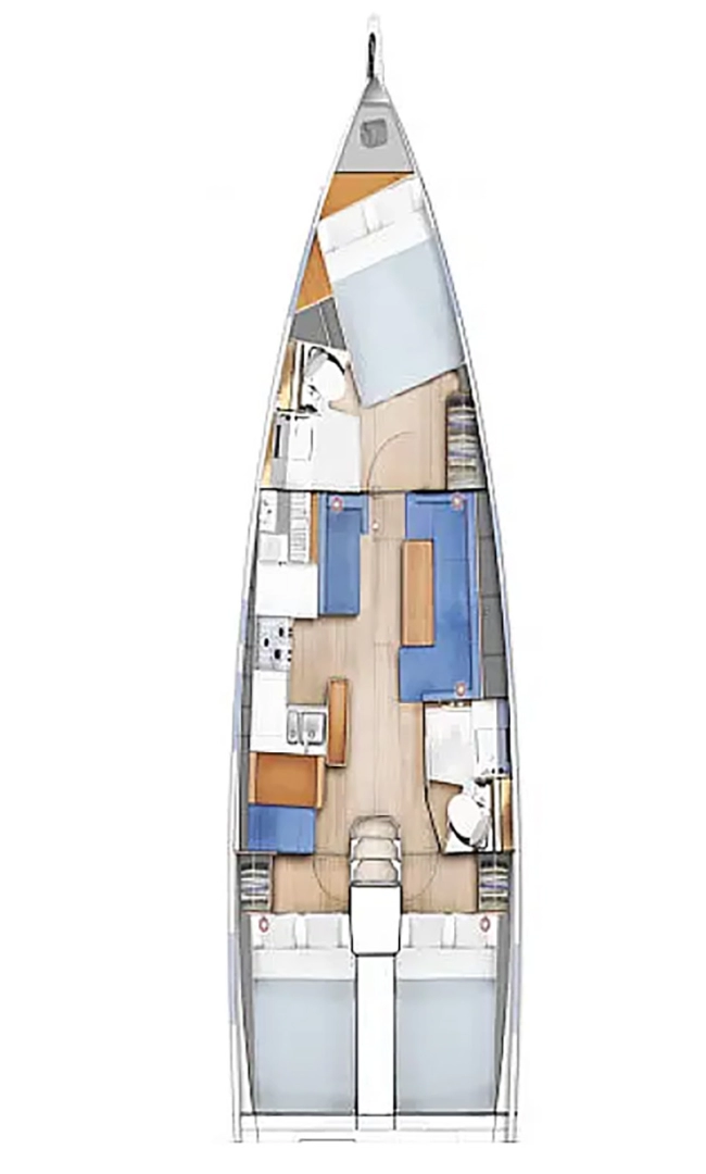 Wynajem łodzi Zadar tanio Sun Odyssey 410