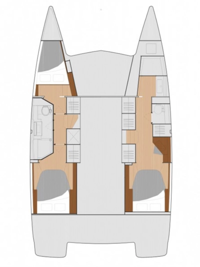 Wynajem Katamaran Fountaine Pajot z patentem 