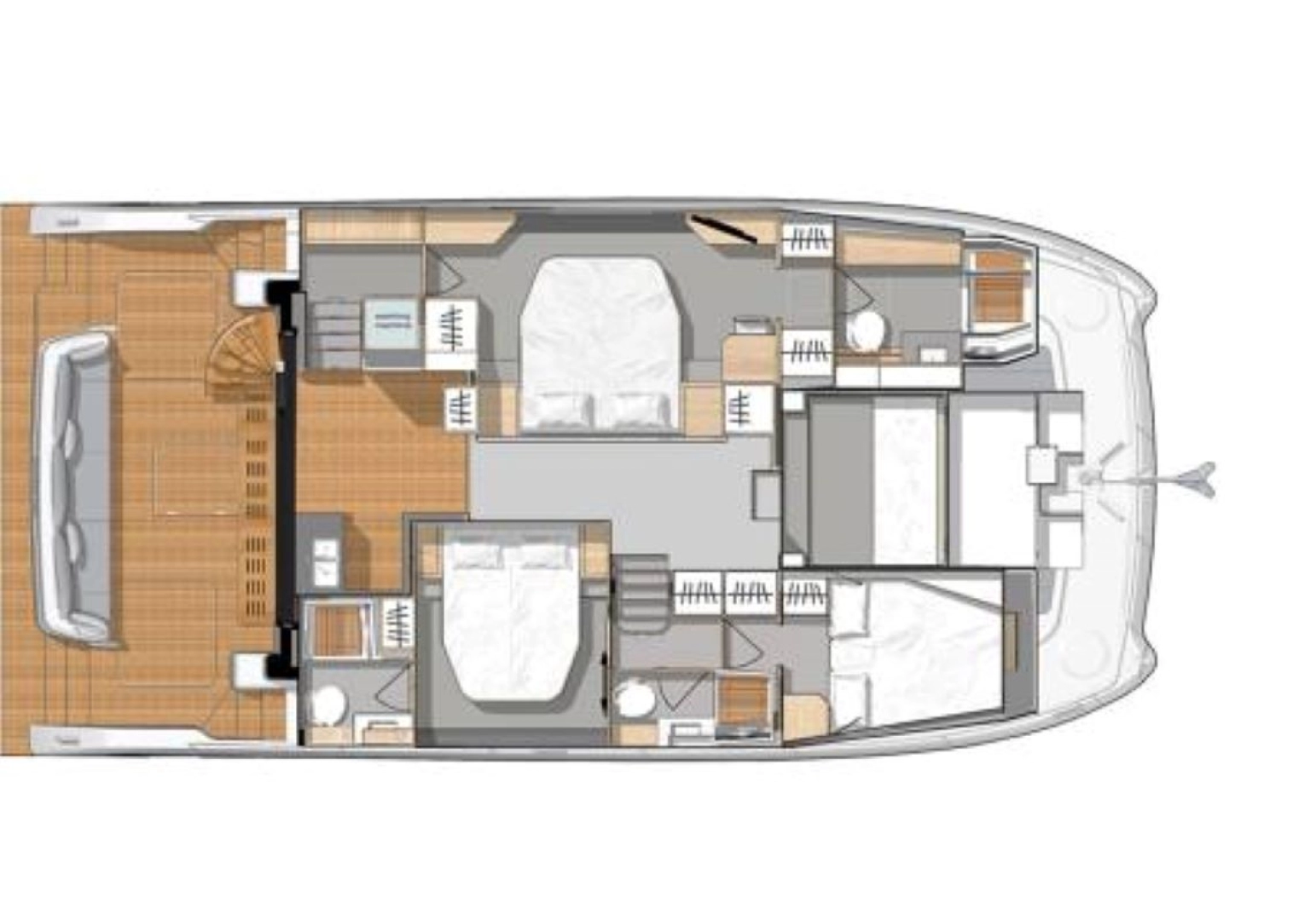 Wynajem Motorówka Fountaine Pajot z patentem 