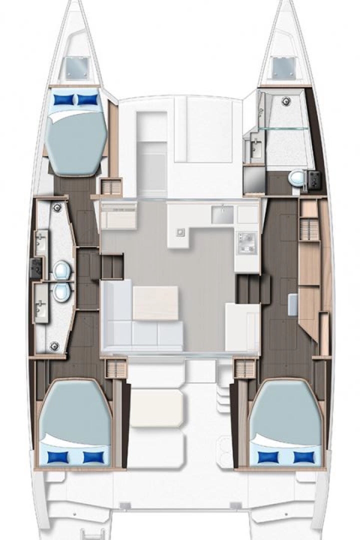 Wynajem w Marsh Harbour- Leopard Catamarans / Robertson & Caine Leopard 42 - 3 cab. na SamBoat