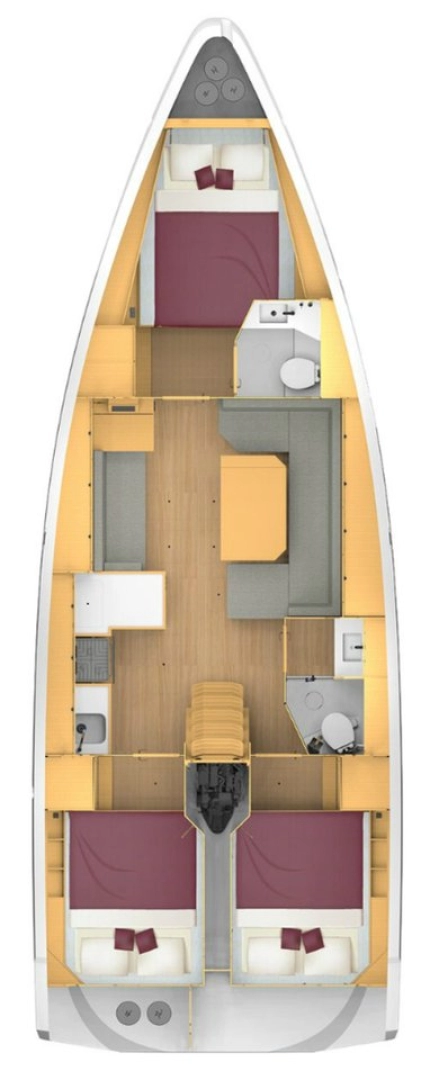 Wynajem łodzi Pirovac tanio Bavaria C42