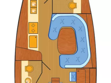Wynajem łodzi Bootsbau Rügen GmbH Vilm 41 cruiser w Barth na SamBoat 