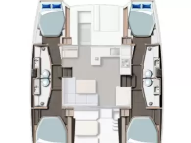 Leopard Catamarans / Robertson & Caine Leopard 42 - 4 cab. między profesjonalistami a osobami prywatnymi w Procida