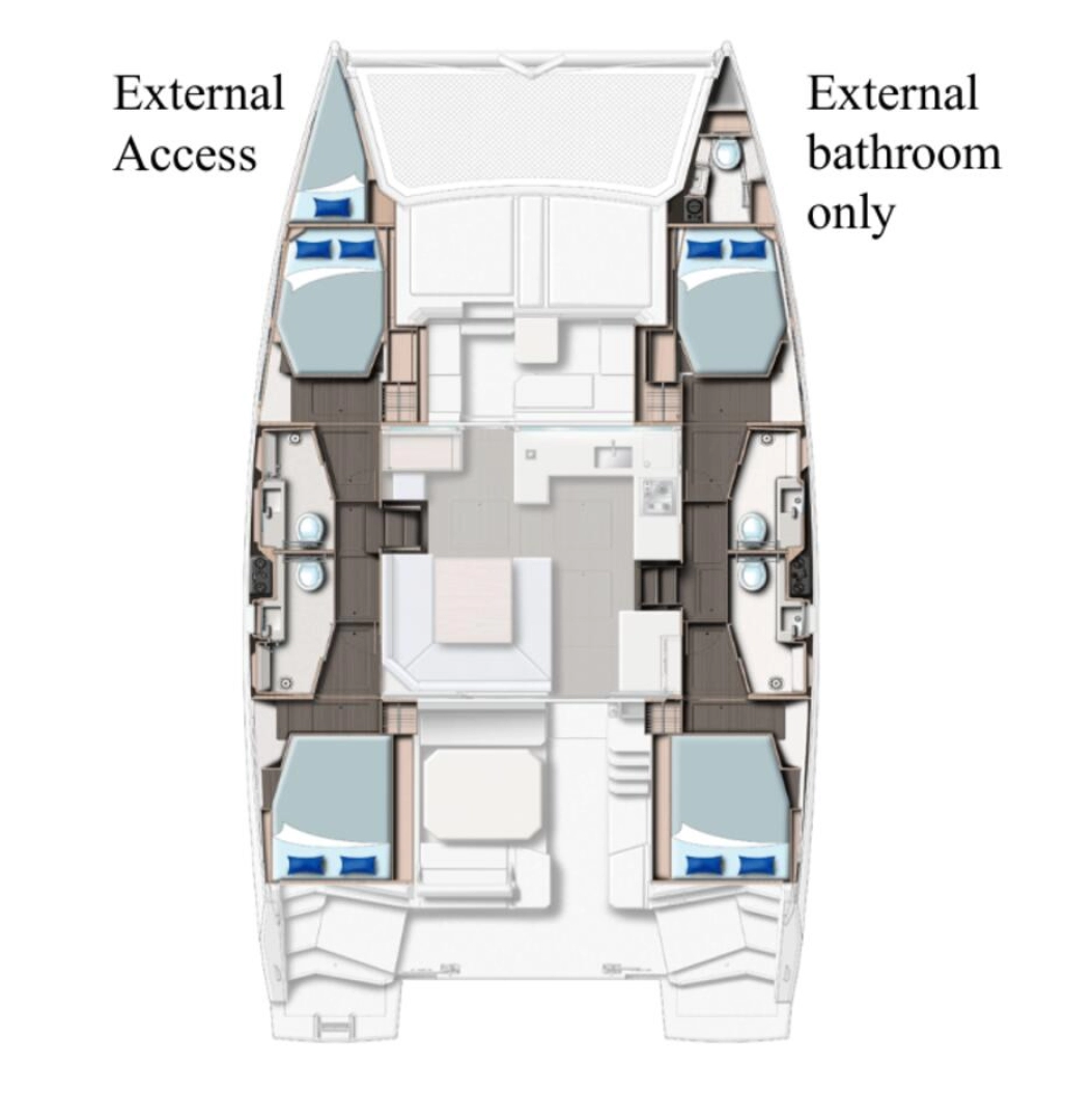 Wynajem Katamaran Leopard Catamarans / Robertson & Caine z patentem 