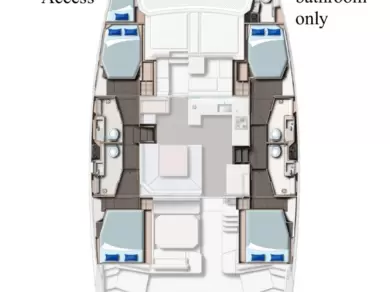 Wynajem Katamaran Leopard Catamarans / Robertson & Caine z patentem 