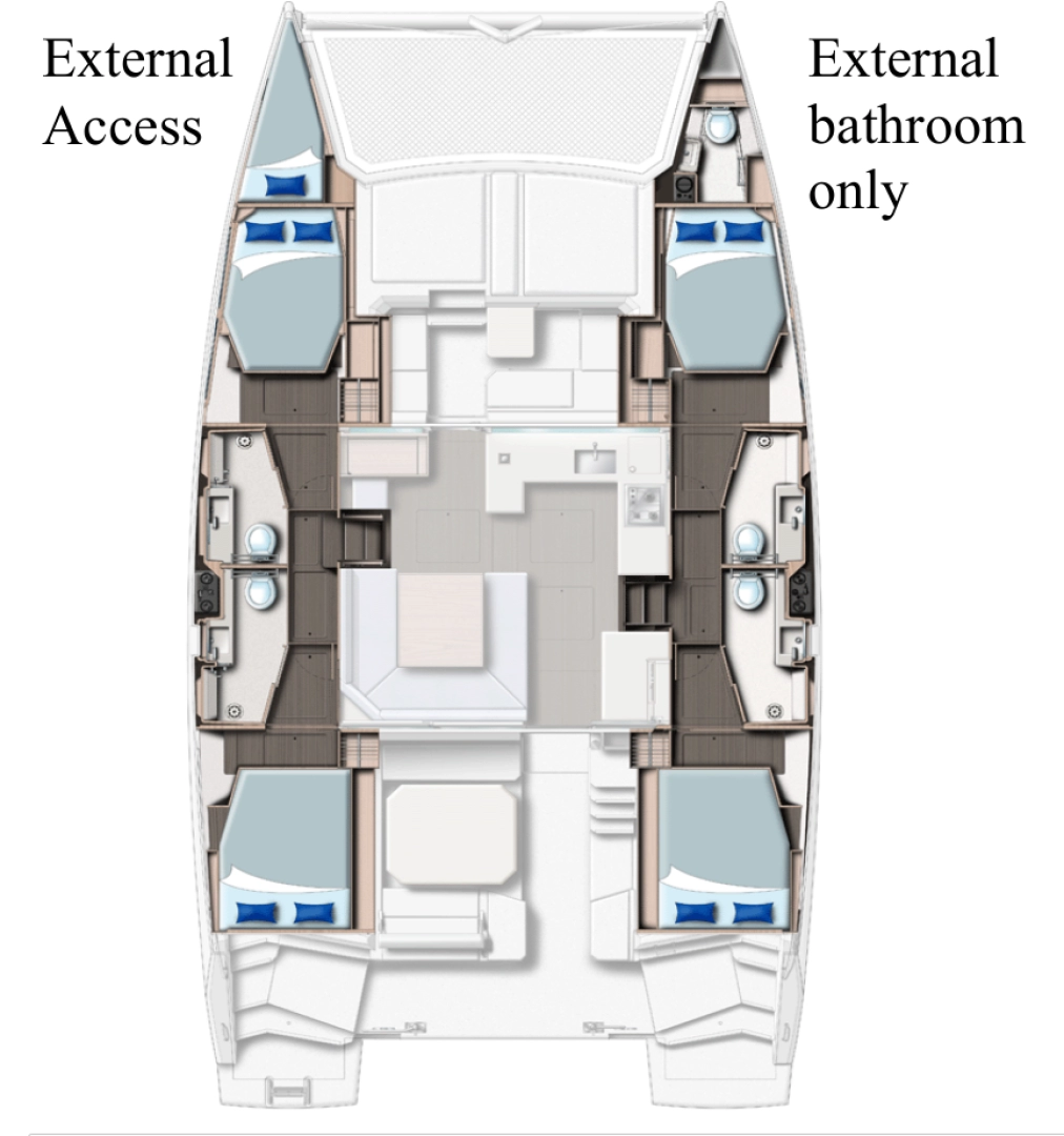Leopard Catamarans / Robertson & Caine Leopard 45 między profesjonalistami a osobami prywatnymi w Procida