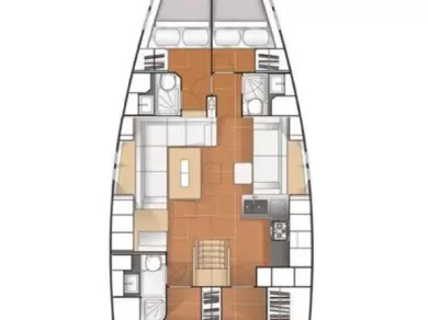 Wynajem łodzi Split tanio Hanse 545