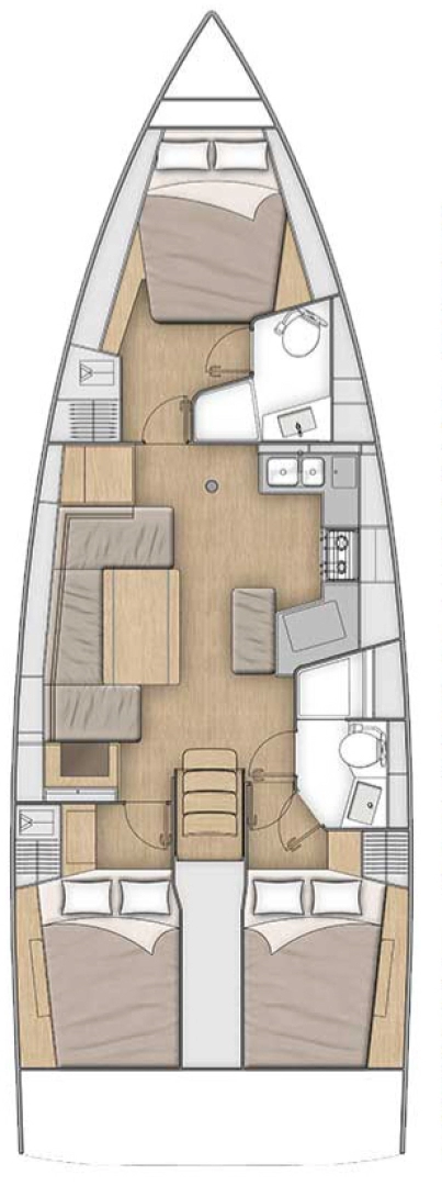 Wynajem Żaglowiec w Golfe-Juan - Bénéteau Oceanis 40.1