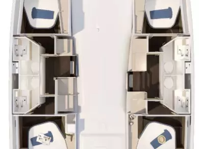 Wynajmij Fountaine Pajot Fountaine Pajot FP 41 Quatuor 4 w Trogir