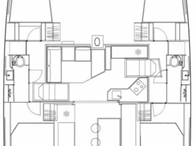 Wynajem Katamaran w Murter-Kornati - Bavaria Nautitech 40 open NEW - 4 + 2 cab.