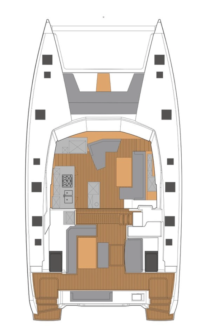 Wynajem Katamaran w Sant Antoni de Portmany - Fountaine Pajot Aura 51