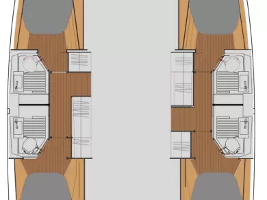 Wynajem Katamaran Fountaine Pajot z patentem 