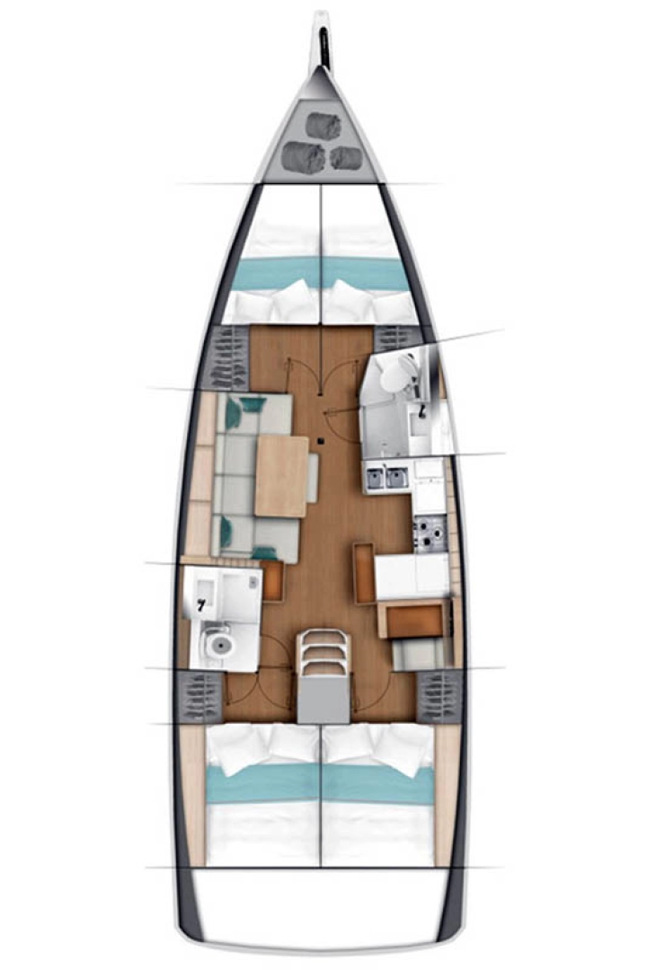 Wynajem łodzi Palma de Mallorca tanio Sun Odyssey 440