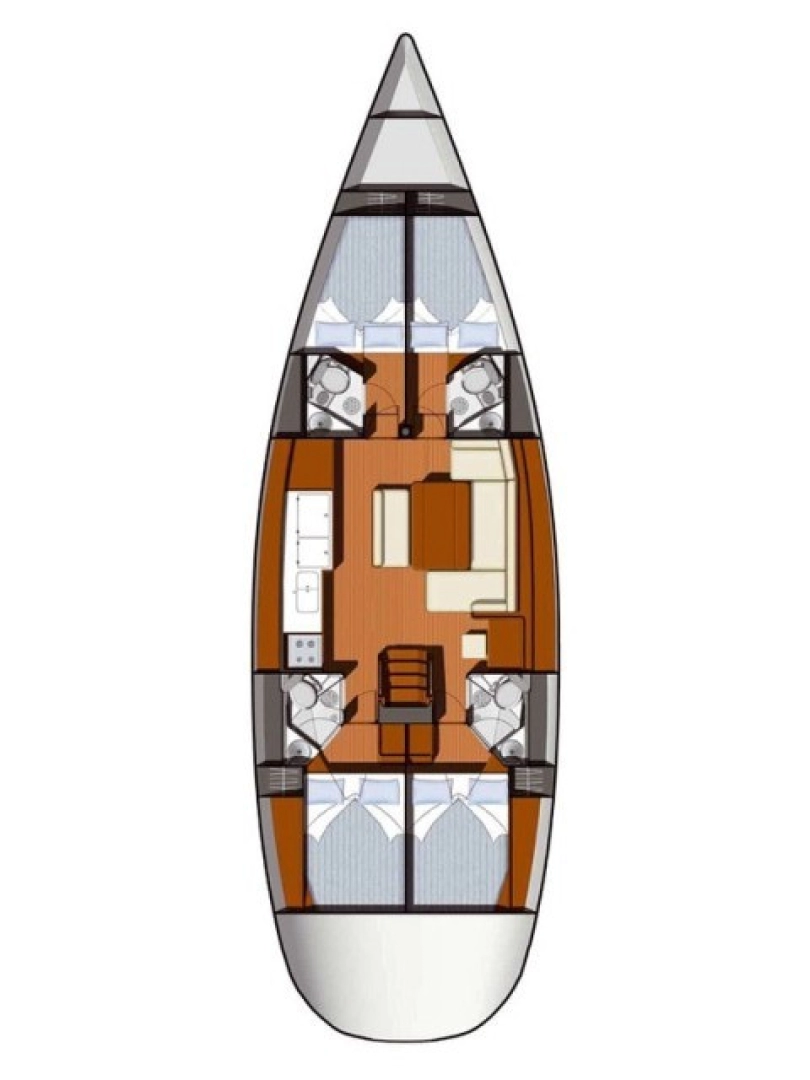 Wynajem łodzi Kaštela tanio Sun Odyssey 49