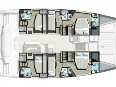 Wynajmij Katamaran z lub bez skippera Bali w Gouvia