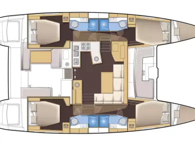 Lagoon Lagoon 450 F między profesjonalistami a osobami prywatnymi w Preveza