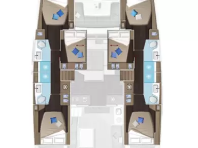 Wynajmij Katamaran z lub bez skippera Lagoon w Lavrio