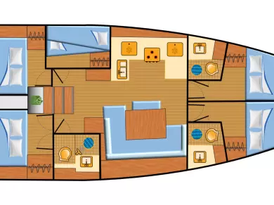 Wynajem Żaglowiec w Biograd na Moru - Jeanneau Sun Odyssey 490