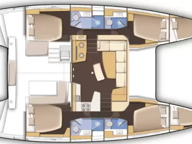 Wynajem łodzi Lefkáda tanio Lagoon 42