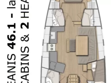 Wynajem w Split- Bénéteau Oceanis 46.1 na SamBoat